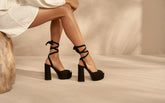 Bellini Suede Platforms Sandals - Alex Rivière | 