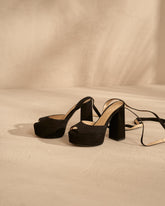 Bellini Suede Platforms Sandals - ARS x Manebí - Suede Collection | 