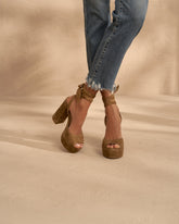 Bellini Suede Platforms Sandals - Women’s Shoes | 