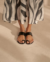 Rive Gauche Leather Sandals - Women’s Sandals | 