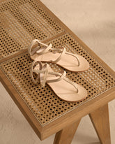 Triomphe Leather Sandals | 