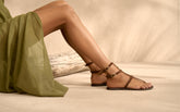 Triomphe Leather Sandals - Shoes | 