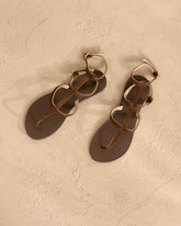 Triomphe Leather Sandals - ARS x Manebí - Suede Collection | 