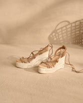 Portofino Soft Suede<br />Wedge Espadrilles - Shoes|Alex Rivière Studio x Manebí | 