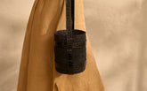 Bucket Raffia with Leather - RAFFIA BAGS & ACCESSORIES | 