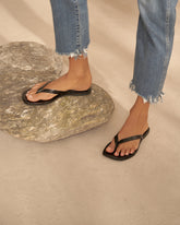 Tania Croco Embossed<br />Leather Sandals - New Arrivals | 