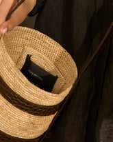 Bucket Raffia with Leather - All | 