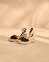 Viky Soft Suede Open Toe<br />Wedge Espadrilles - New Arrivals | 