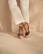 Viky Soft Suede Open Toe<br />Wedge Espadrilles - All | 