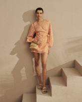 Printed Linen Biarritz Dress | 