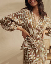 Printed Linen Biarritz<br />Dress | 
