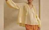 Linen Gauze Mykonos Shirt - Women's Clothing | 