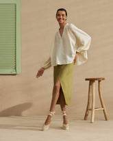 Linen Milos Shirt - Dresses & Tops | 