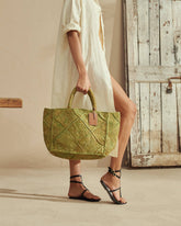 Raffia Crochet Sunset Bag Large - RAFFIA BAGS & ACCESSORIES | 