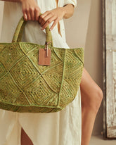 Raffia Crochet Sunset Bag Large | 