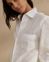 Linen Panama Shirt - Women’s Clothing | 