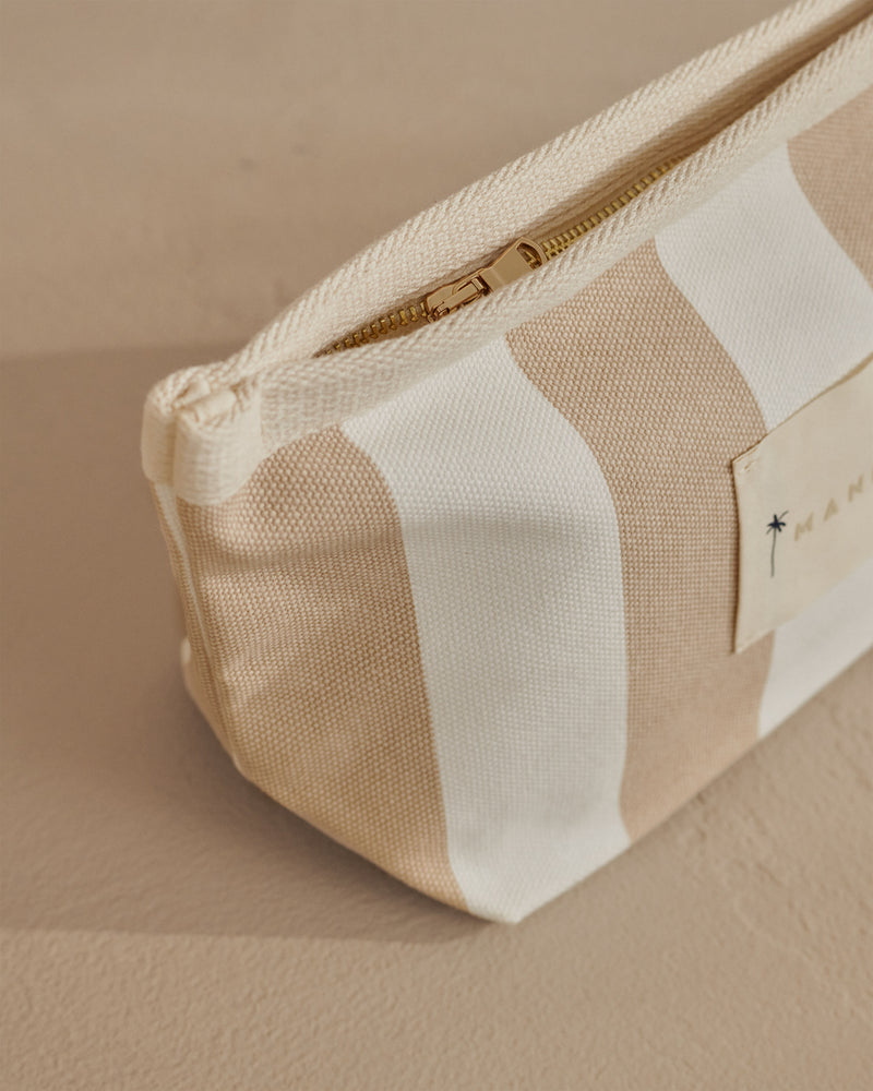 Tender2Tote - White And Beige Stripes