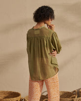 Silk Cotton Voile<br />Baja Shirt - Dresses & Tops | 