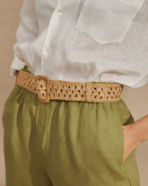 Natural Raffia Belt Weaving - Raffia Styles | 