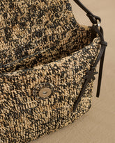 Raffia and Leather<br />Summer Night Bag Medium - RAFFIA BAGS & ACCESSORIES | 