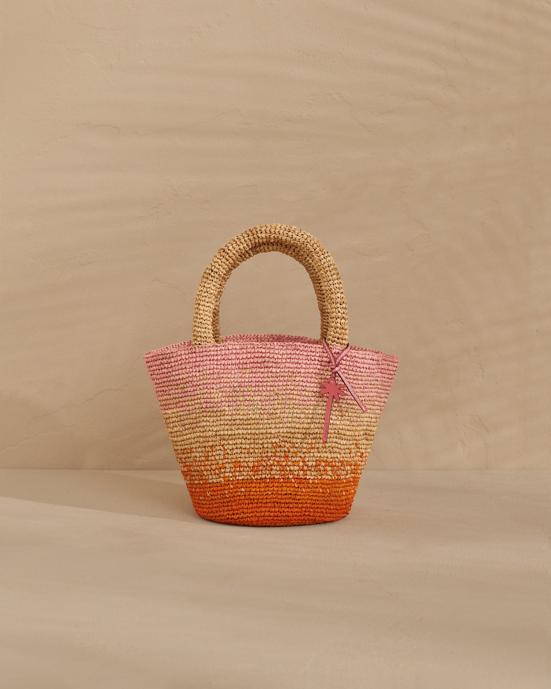 Summer Bag Medium - Tan Pink and Orange Dégradé