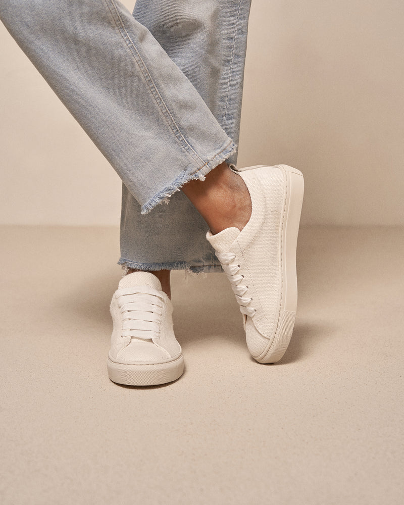 Organic Hemp Sneakers - White