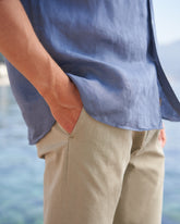 Stonewashed Cotton Venice Trousers - Men's Pants & Shorts | 