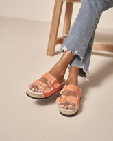 Suede and Faux Fur Nordic Sandals - Sandals | 