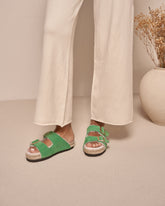 Suede With Faux Fur Nordic Sandals With Fur - Promo Summer Holiday | 