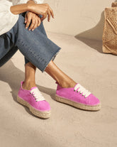 Suede Lace-Up Espadrilles - All | 