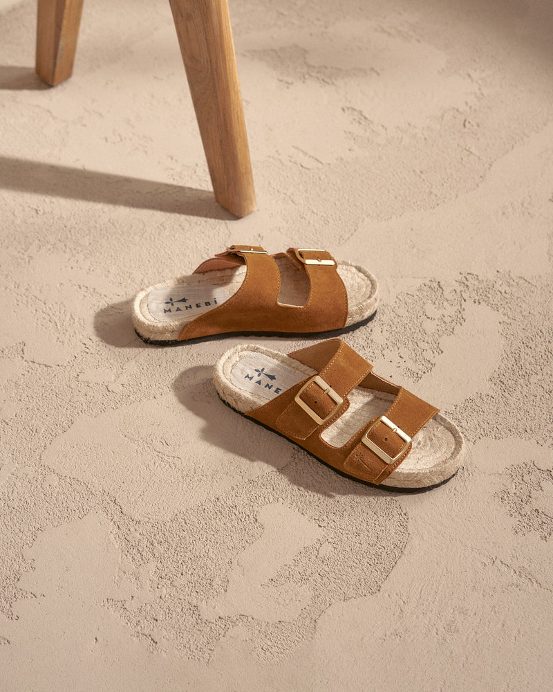Suede Nordic Sandals - Hamptons - Cuero