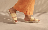 Suede Double Sole<br />Two Bands Sandals - BFCM 23 | 