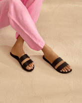 Two Straps Leather Sandals - Summer Night Sandals | 