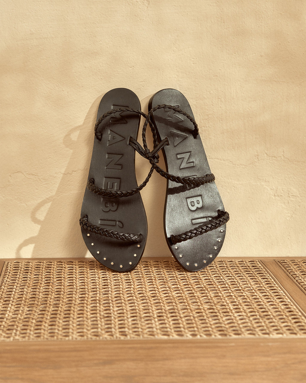 Leather Sandals - Canyon - Black on Tone