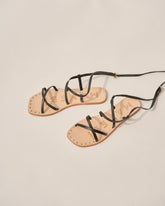 Tie-Up Leather Sandals | 