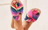 Mexican Blanket Sandals With Knot - All | 