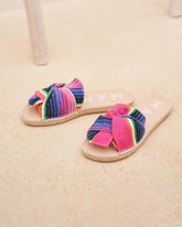 Mexican Blanket Sandals With Knot | 