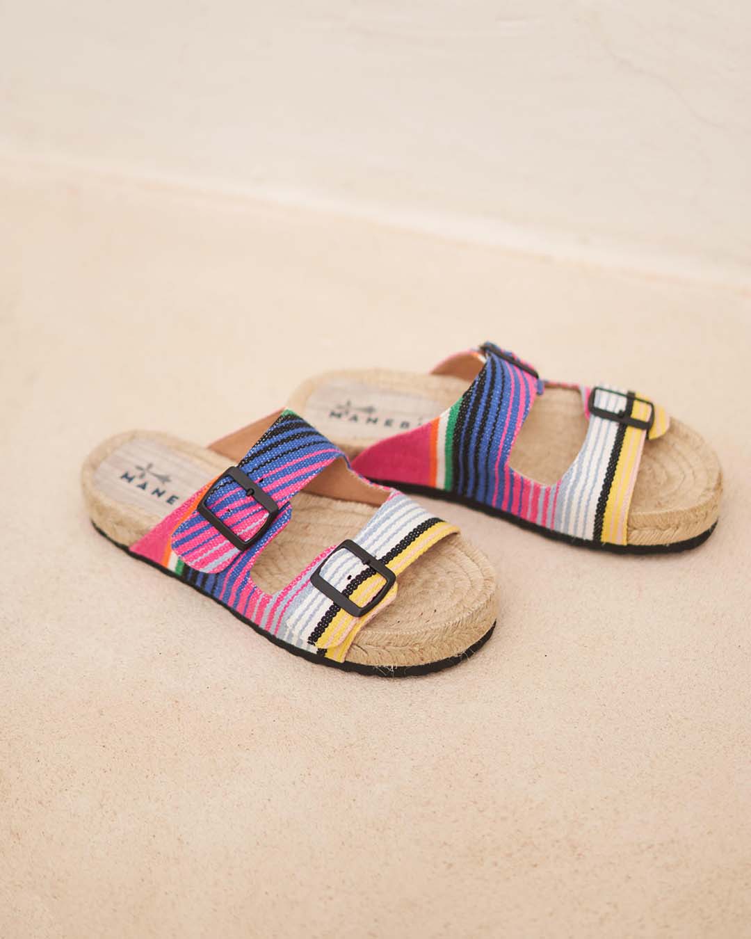 Nordic Sandals - Multicolor Stripes