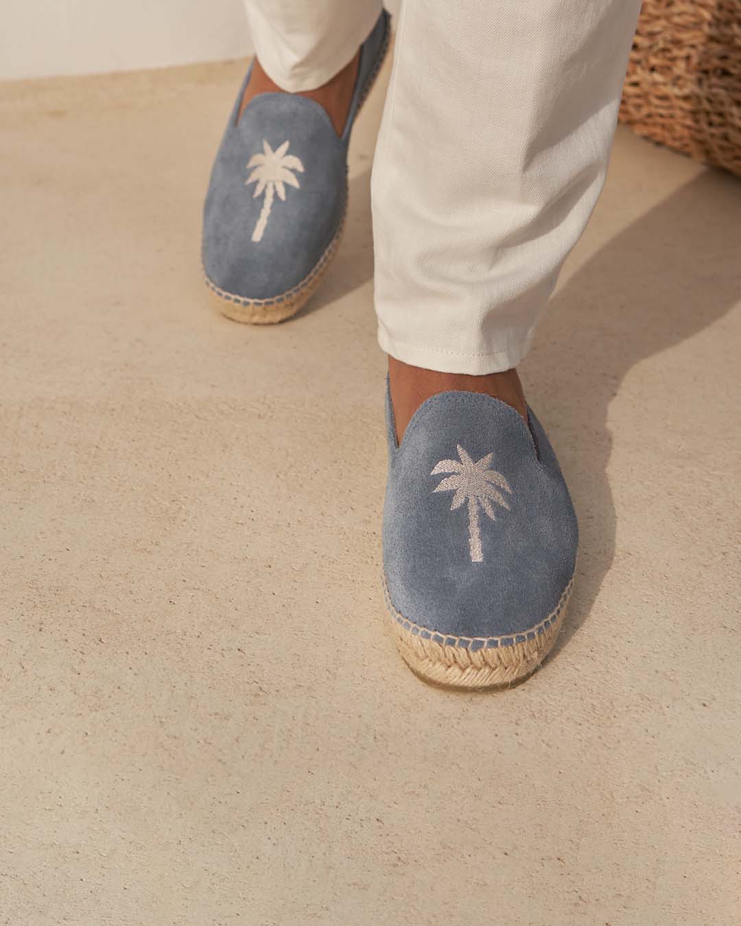 Espadrilles - Palm Springs - Jeans & Beige Palm
