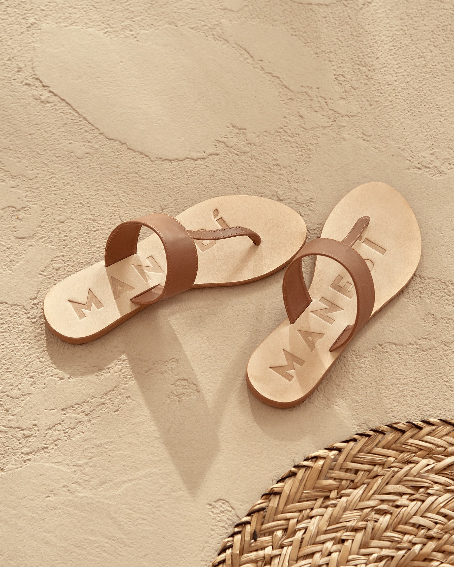 Leather Sandals - Canyon - Tan Thongs