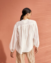 Cotton-Silk Voile Baja Shirt | 
