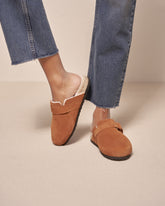 Suede With Faux Fur Clog Mules With Fur - Spring Promo|Women | 