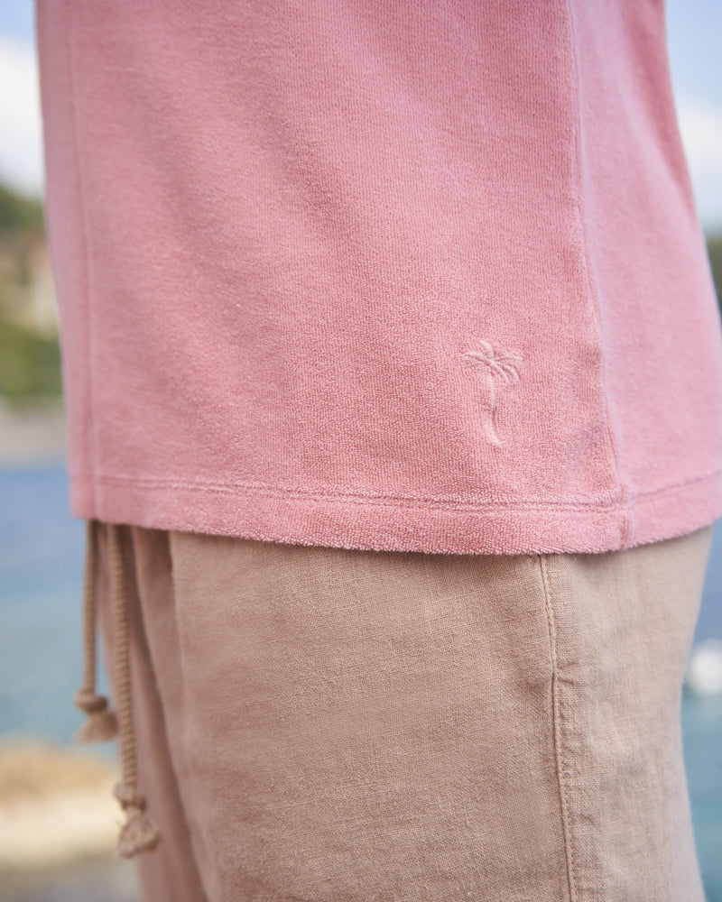 Emilio T-Shirt - Pink Terry Cotton
